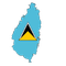 St.Lucia island icon